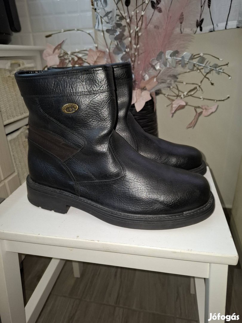 Antonio Barbieri bőr férfi bokacsizma 43