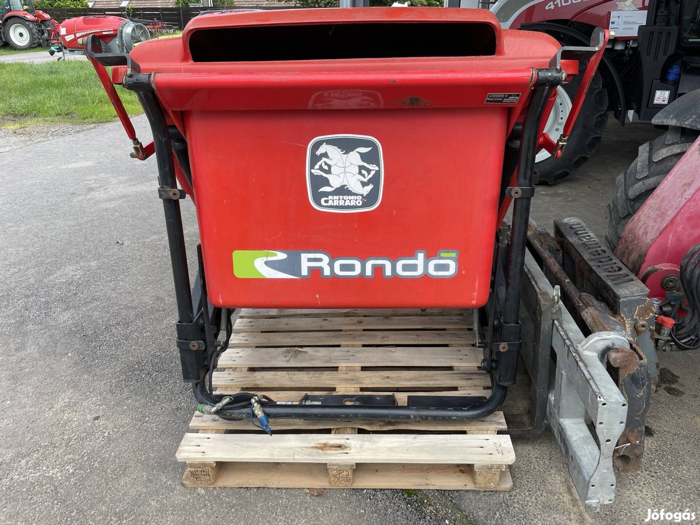 Antonio Carraro Rondo K327 K 333 fűnyíró traktor fű gyűjtő 