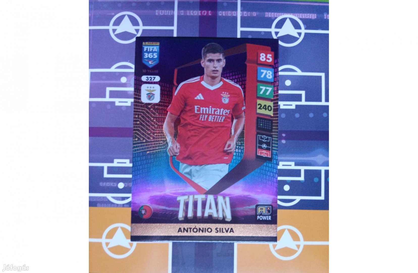 António Silva (Benfica) Panini Fifa 365 2025 Titan focis kártya