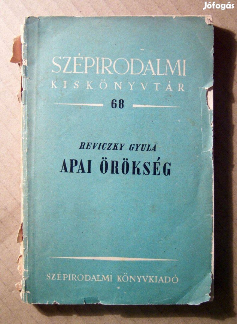 Apai Örökség (Reviczky Gyula) 1955 (viseltes) 9kép+tartalom