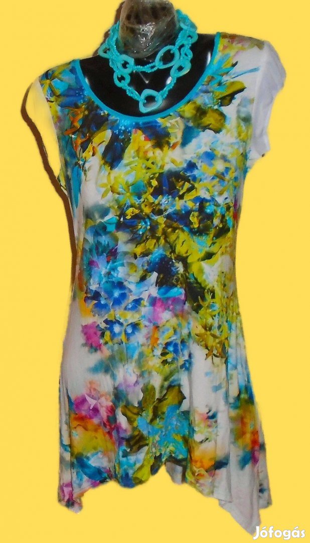 Apanage moletti színvarázs dekoratív könnyű viszkóz ruha XL