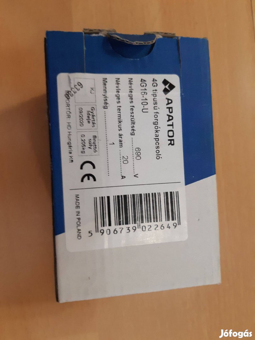 Apator 4G16-10-U kapcsoló, új /430