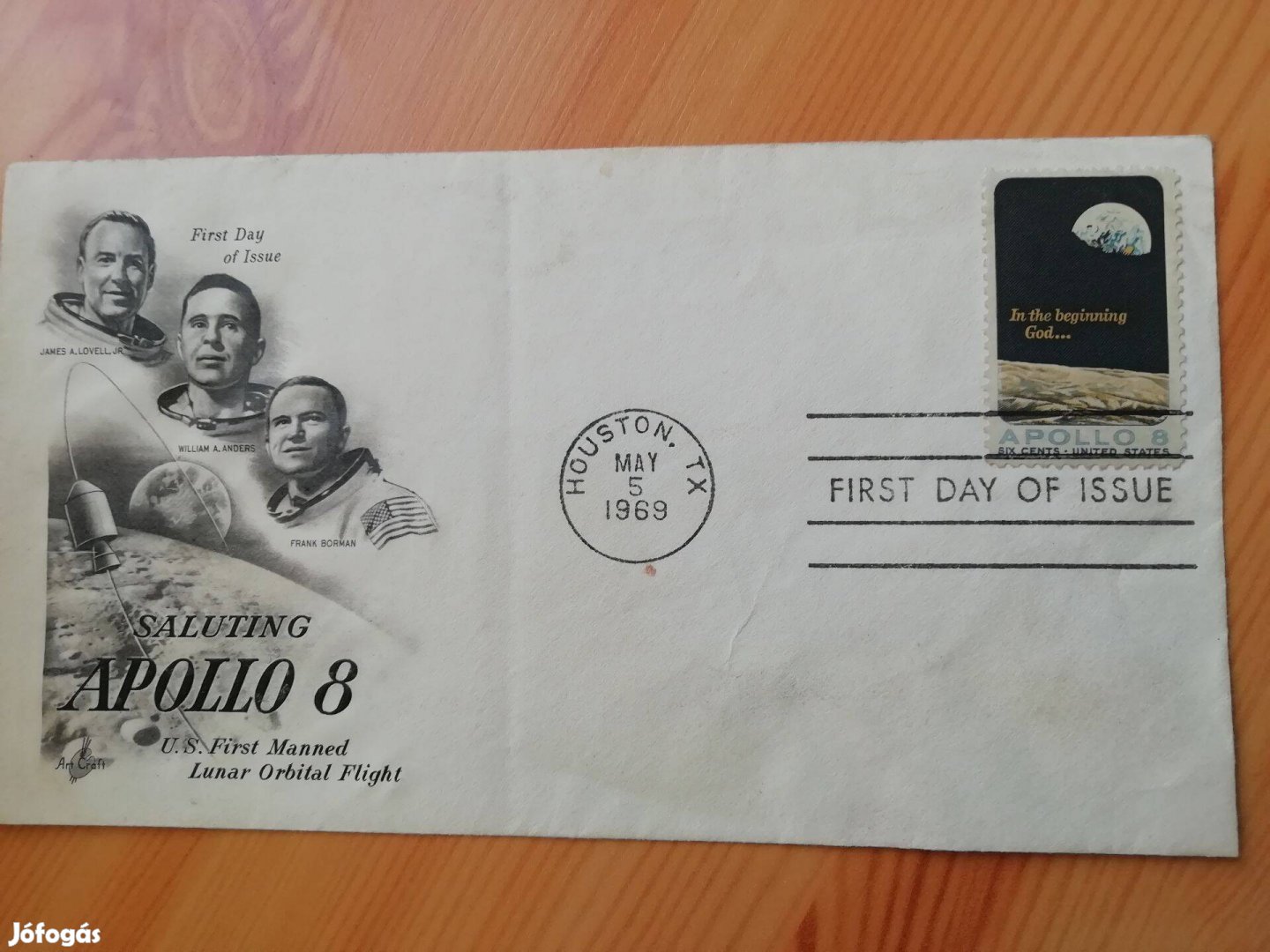 Apolló 8 Ürhajós FDC USA 1969