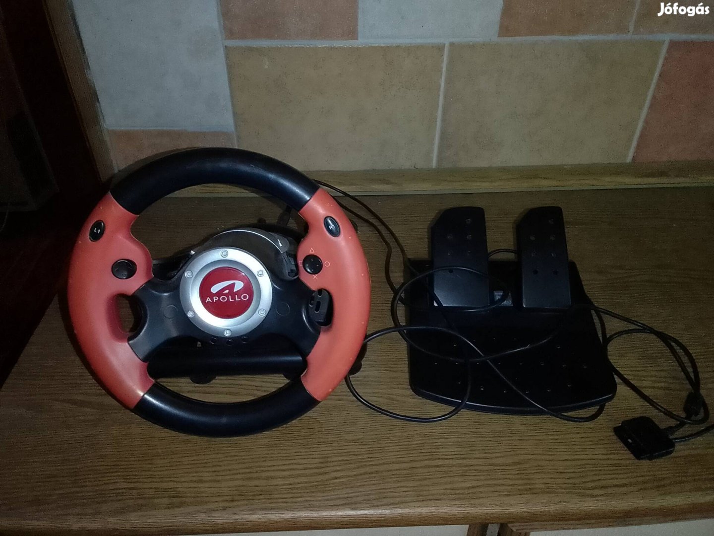 Apollo mx-v9 vibration usb PS2 kormány szett újszerű 
