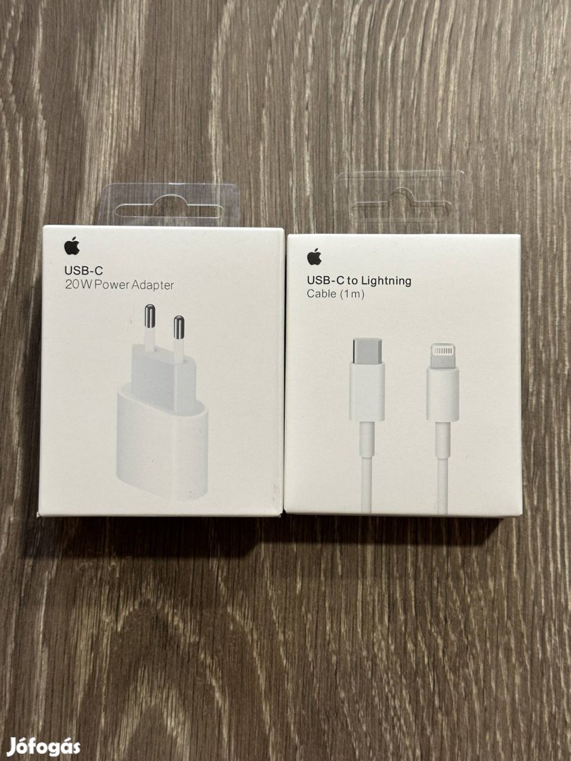 Apple 20w usb-c adapter és usb-c lighting 1m kábel