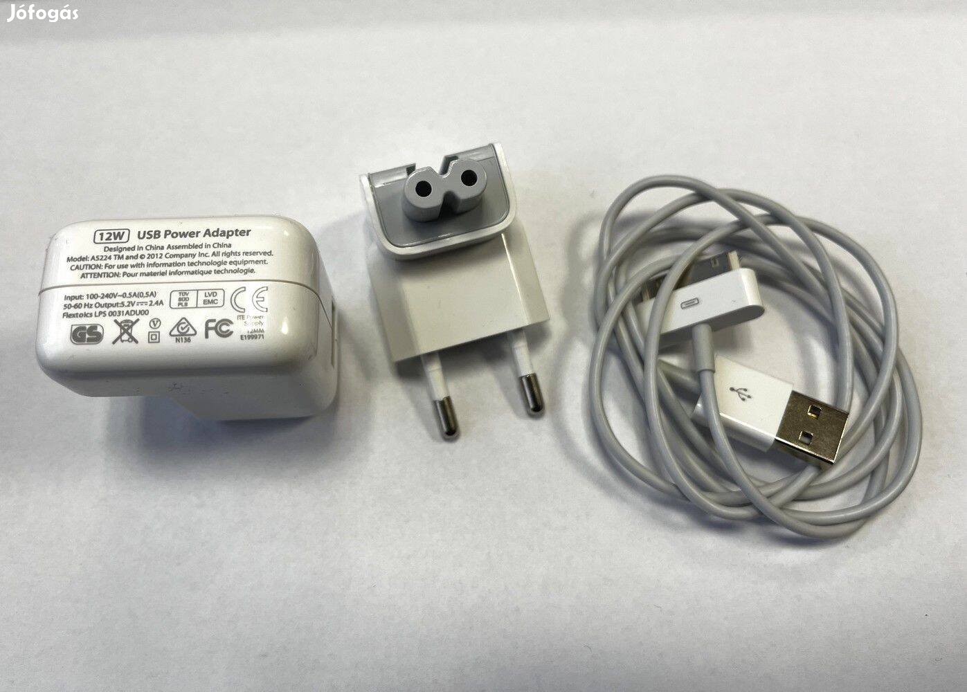 Apple 30-pin to USB kábel + 12W gyorstöltő