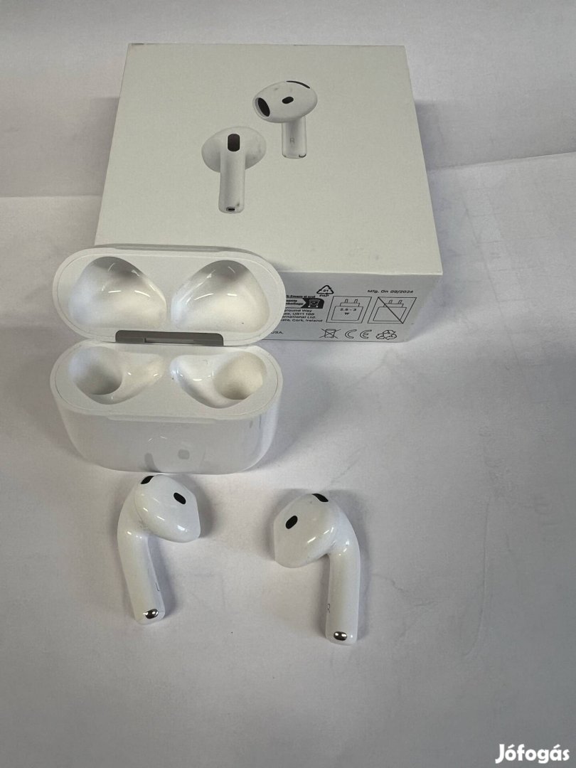 Apple Airpods 4, vezeték nélküli, aktív zajkioltással, ANC (Mxp93ZM/A)