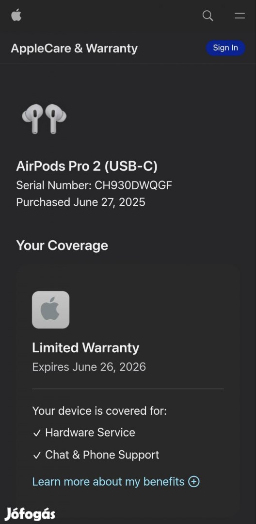 Apple Airpods Pro 2 2. generáció - még garanciális, alig