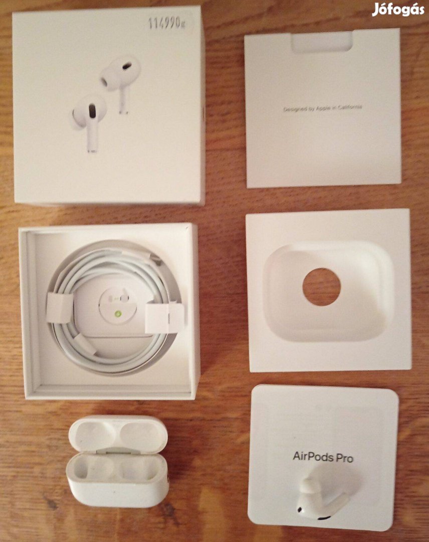 Apple Airpods Pro 2 jobb fülhallgató + (töltőtok, kábel, doboz)