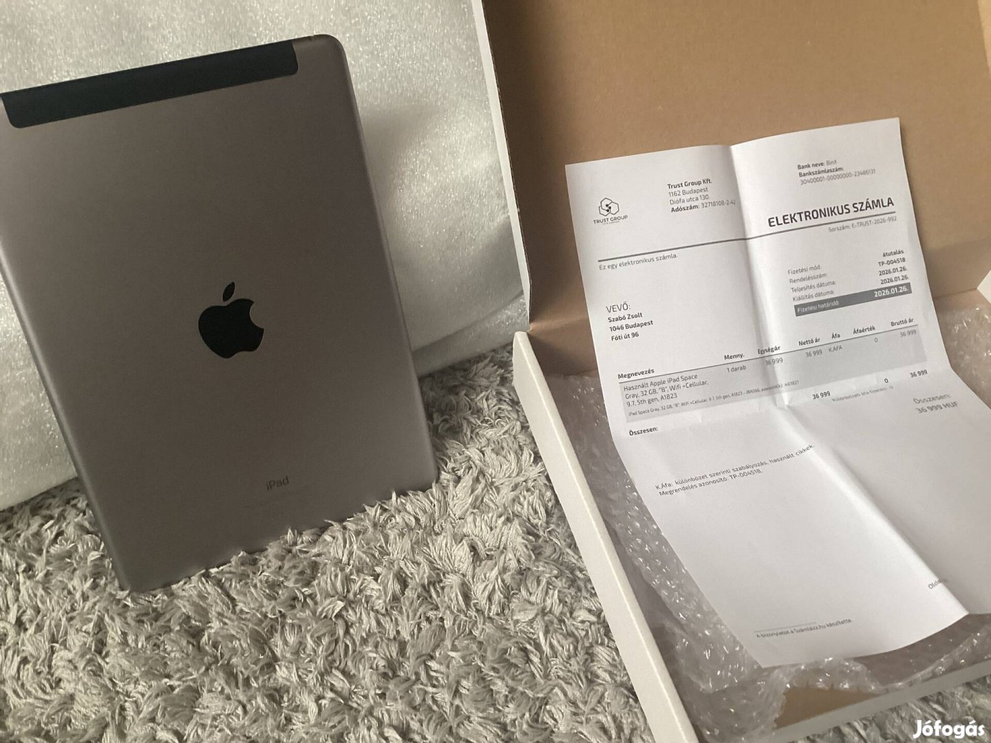 Apple Ipad 5 gen Space Gray 32Gb