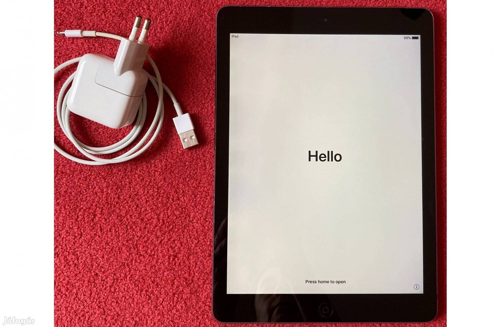 Apple Ipad Air Wifi 32 GB Space Gray, töltővel