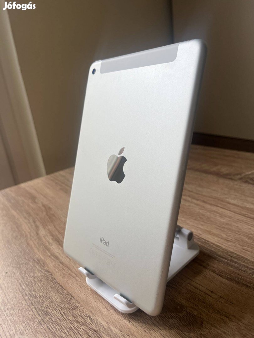 Apple Ipad Mini 4 128GB WIFI+Cellular ezüst, Garanciával, Üzletből