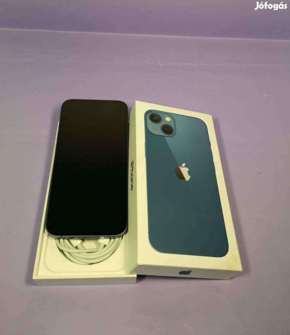 Apple Iphone 13 128GB Kék Kártyafüggetlen,újszerű mobiltelefon eladó!