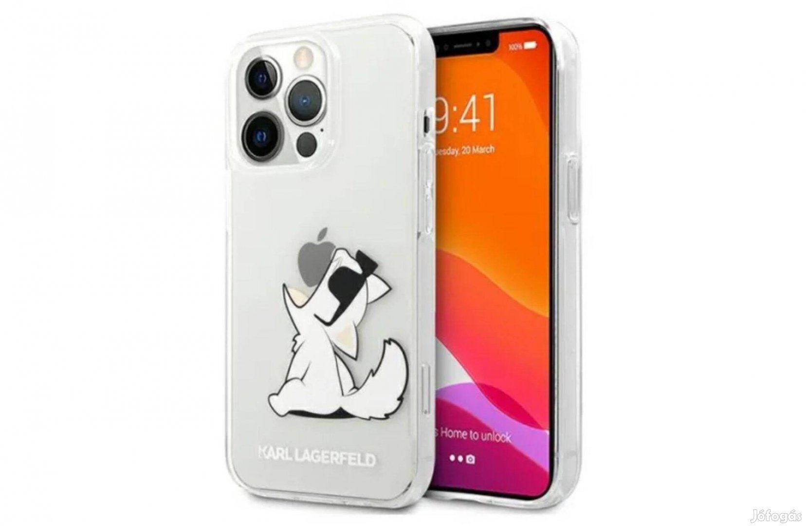 Apple Iphone 13 Pro Karl Lagerfeld Choupette Fun tok, új, Akciós