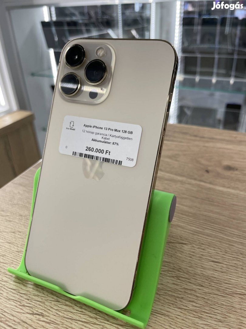 Apple Iphone 13 Pro Max 128GB, Kártyafüggetlen, Újszerű 