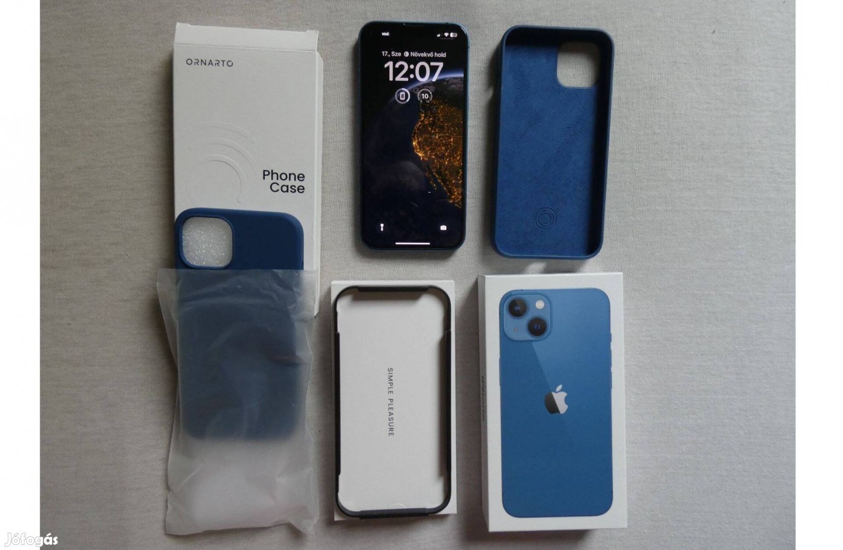 Apple Iphone 13 gyári kártyafüggetlen 128GB kék mobiltelefon