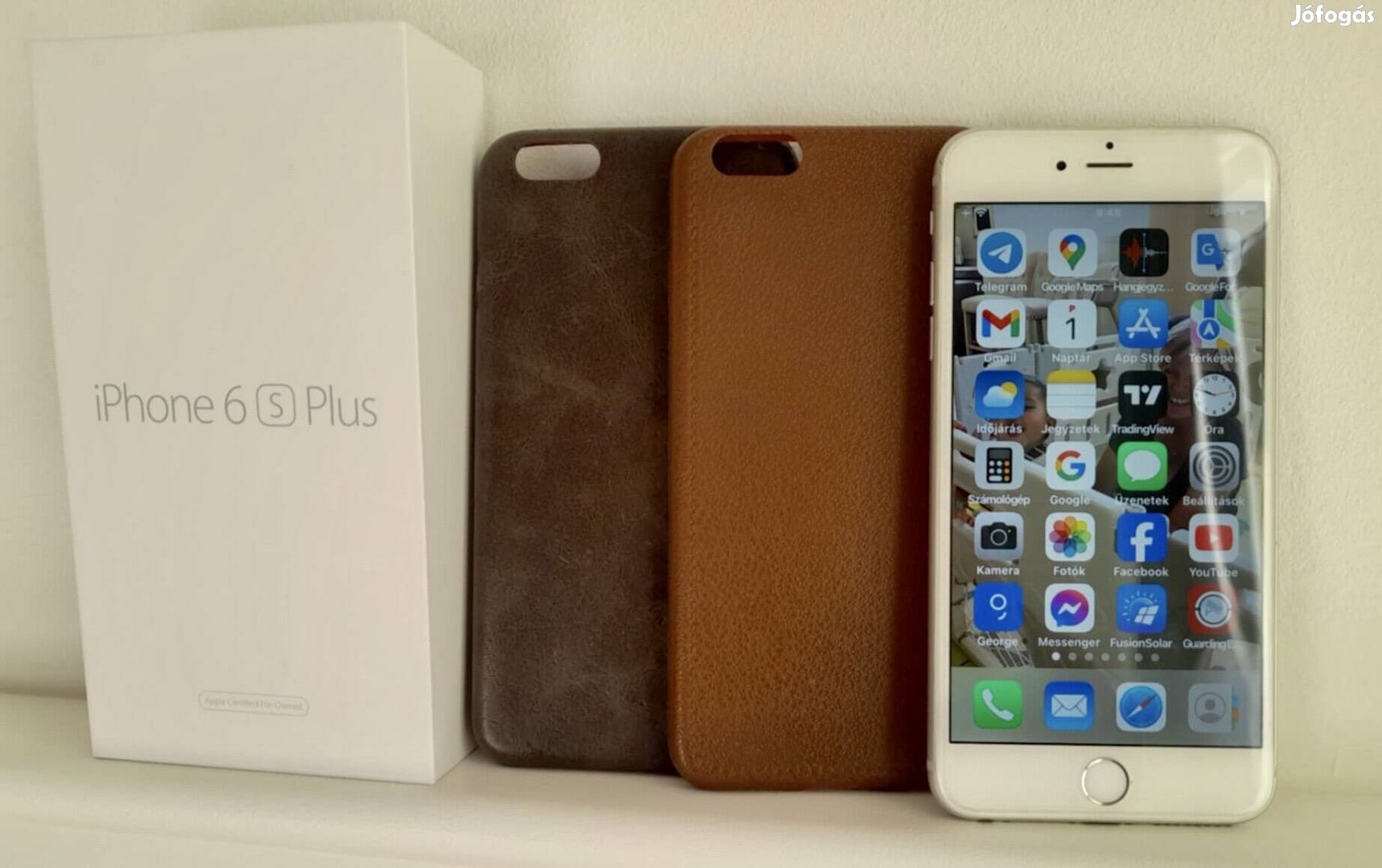 Apple Iphone 6S Plus Silver 64GB Újszerű Állapot +Ajándék