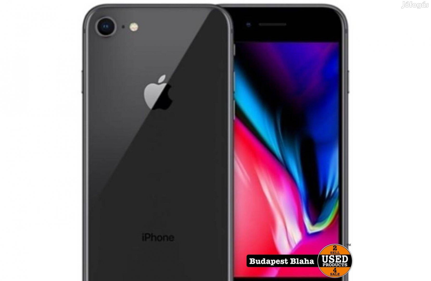 Apple Iphone 8 256 GB, Fekete | 12 hónapos garancia