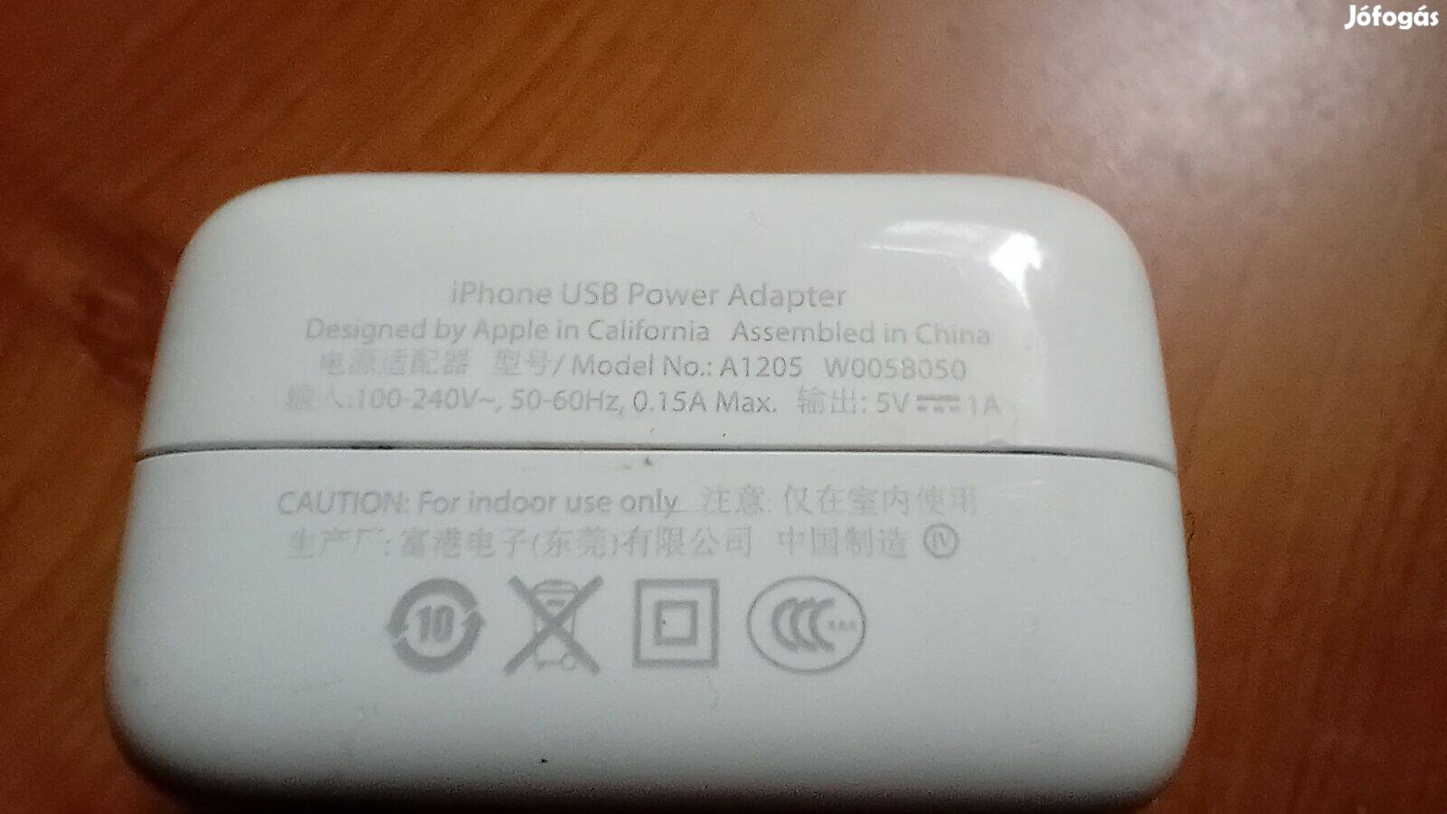 Apple Iphone USB töltő adapter A1205 Fox Posta