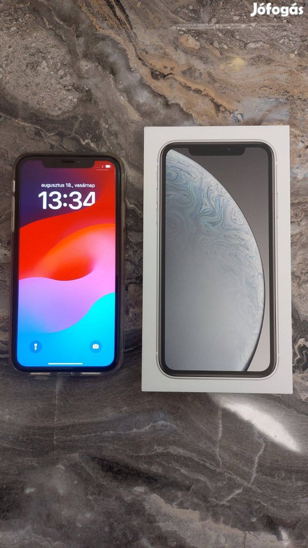 Apple Iphone XR 64GB - Független - Szín: Fehér - Akku: 89% - Magyar