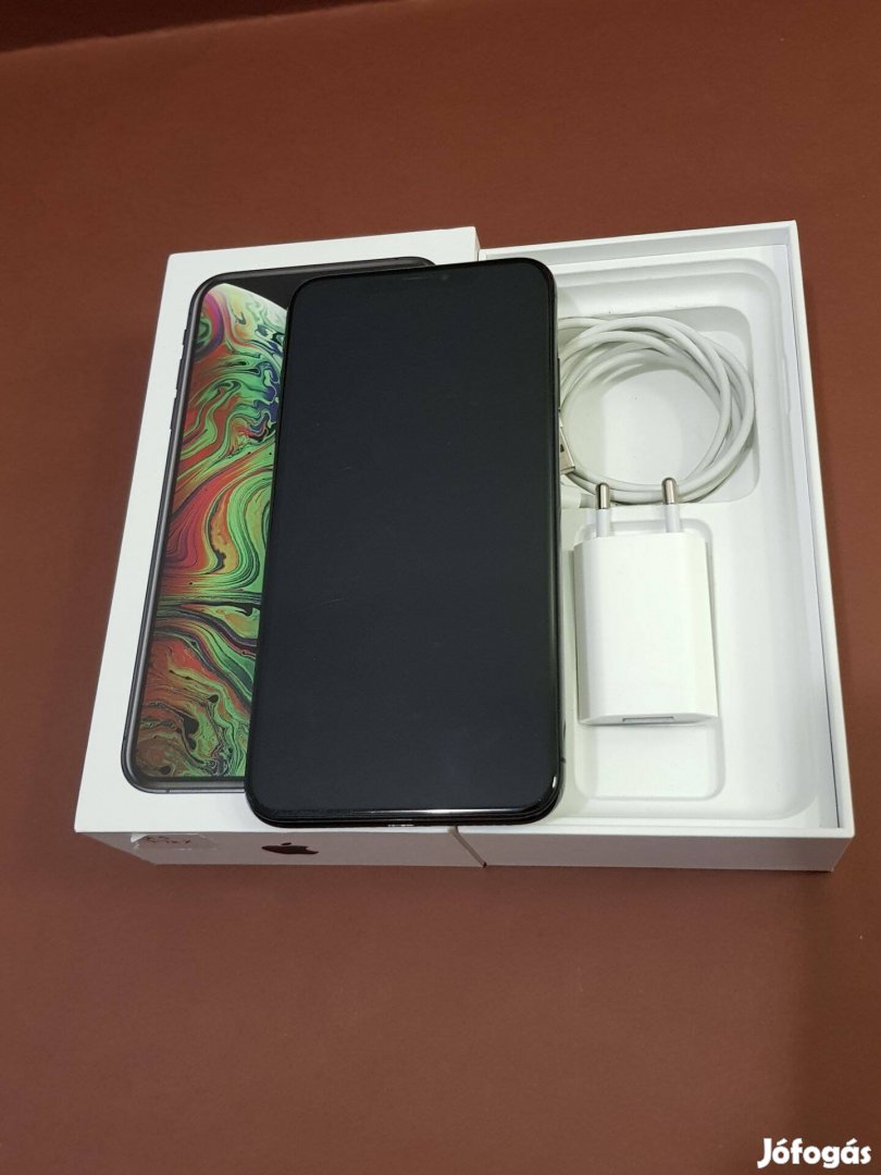 Apple Iphone XS Max 256GB Fekete Kártyafüggetlen mobiltelefon eladó!