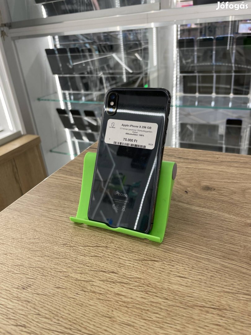 Apple Iphone X 256GB, Kártyafüggetlen, Újszerű 