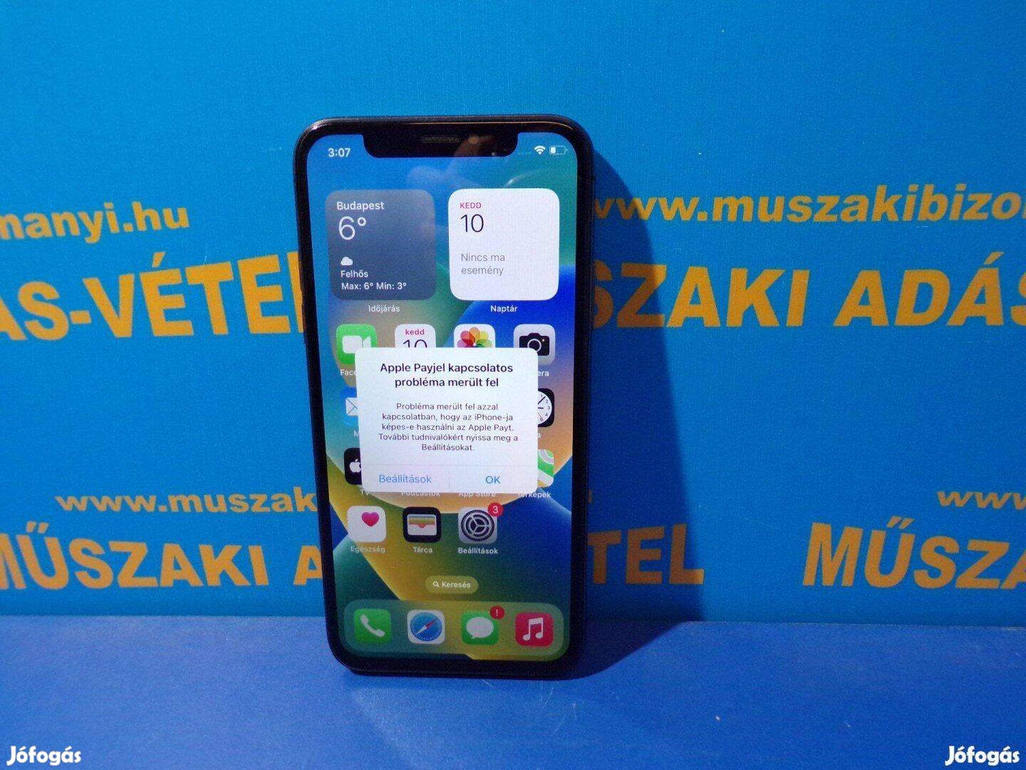 Apple Iphonex mobiltelefon 64Gb jótállással