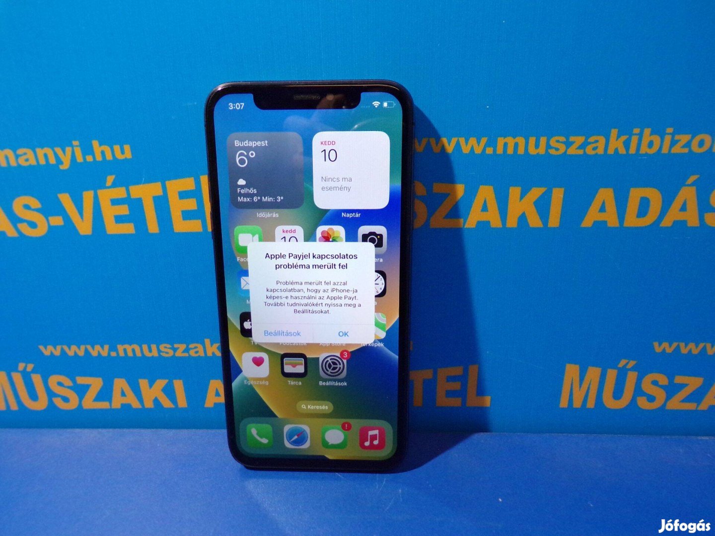 Apple Iphonex mobiltelefon 64Gb jótállással