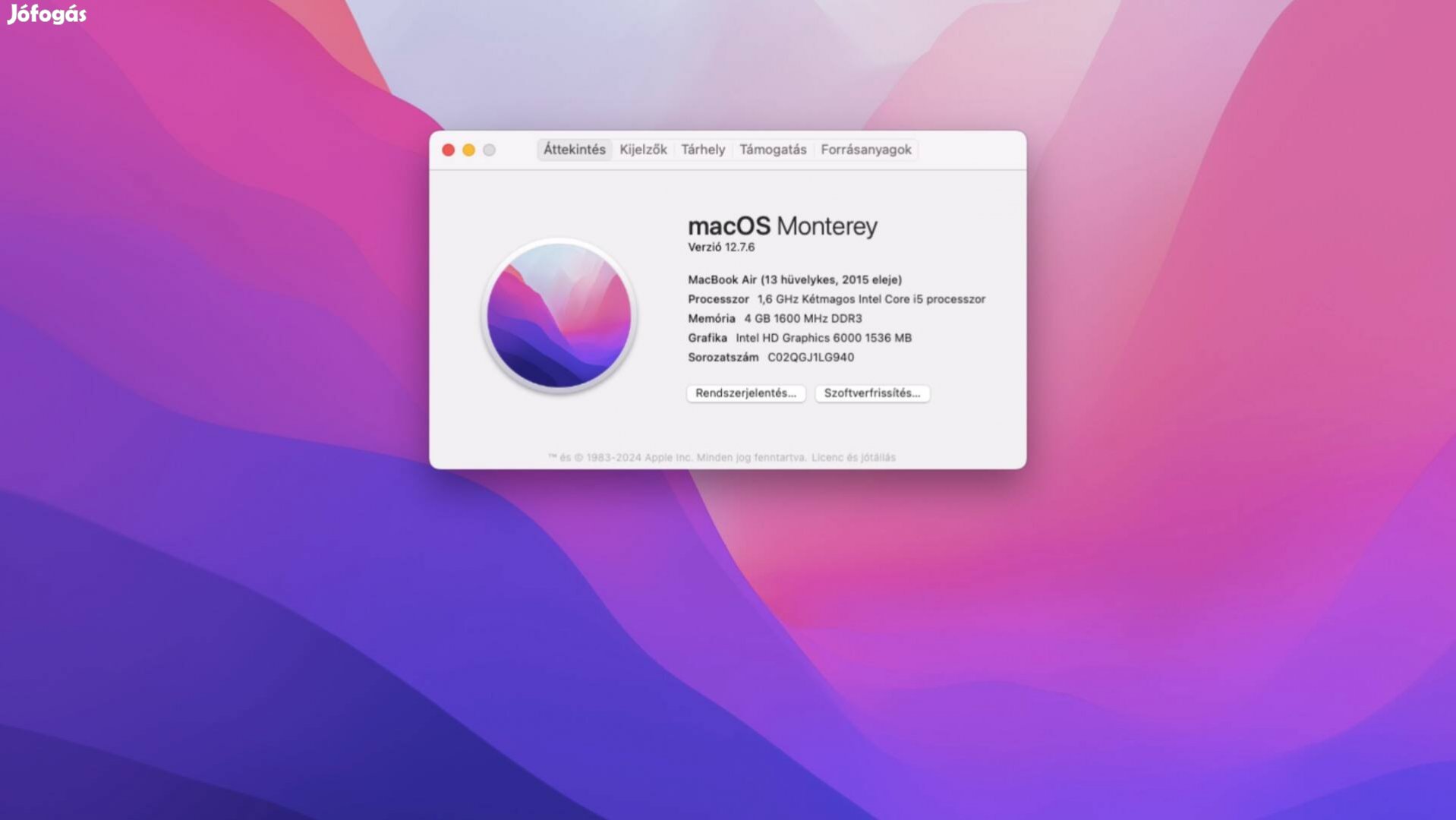 Apple Macbook Air 13" (2015)