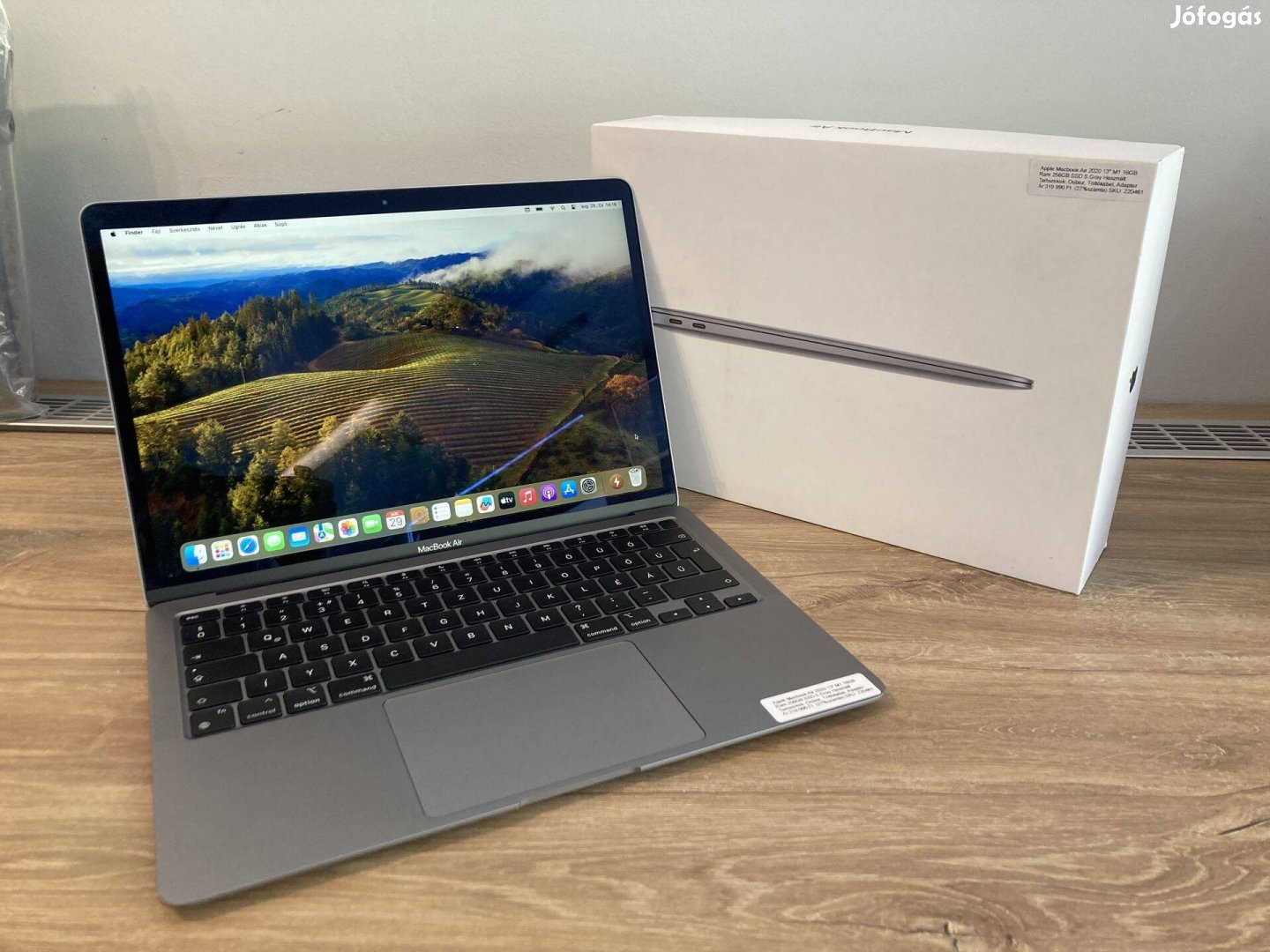 Apple Macbook Air 2020 13" M1 8GB 256GB Asztroszürke 27% Áfa számla