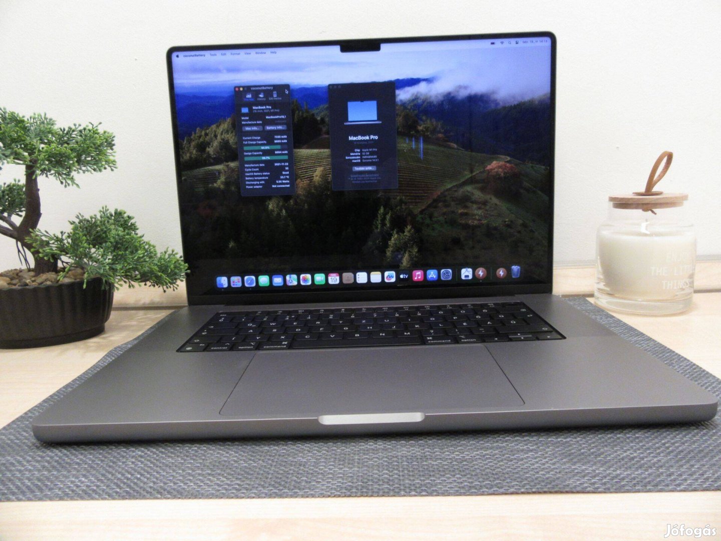 Apple Macbook Pro 16 M1 Pro - 2021 - Használt, karcmentes