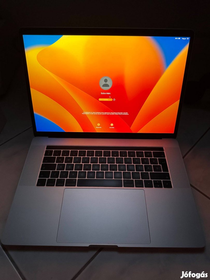 Apple Macbook Pro 2017 15,4 inch Touch Bar+ Touch ID