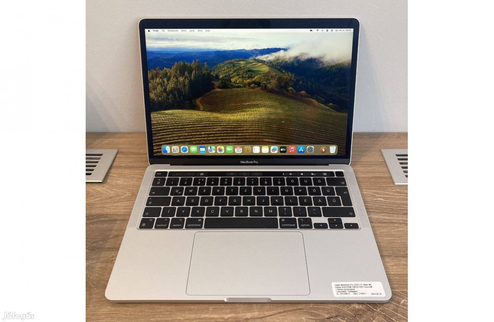 Apple Macbook Pro 2020 13" M1 256GB SSD 8GB RAM Retina Silver Ezüst