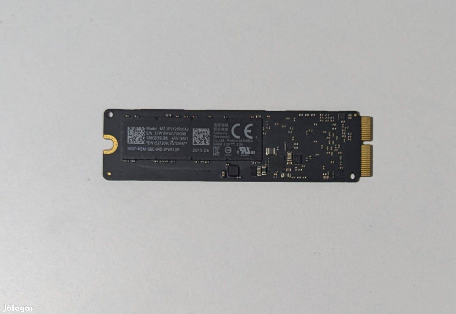 Apple PCI 3.0 M.2 128GB 4. generációs SSD