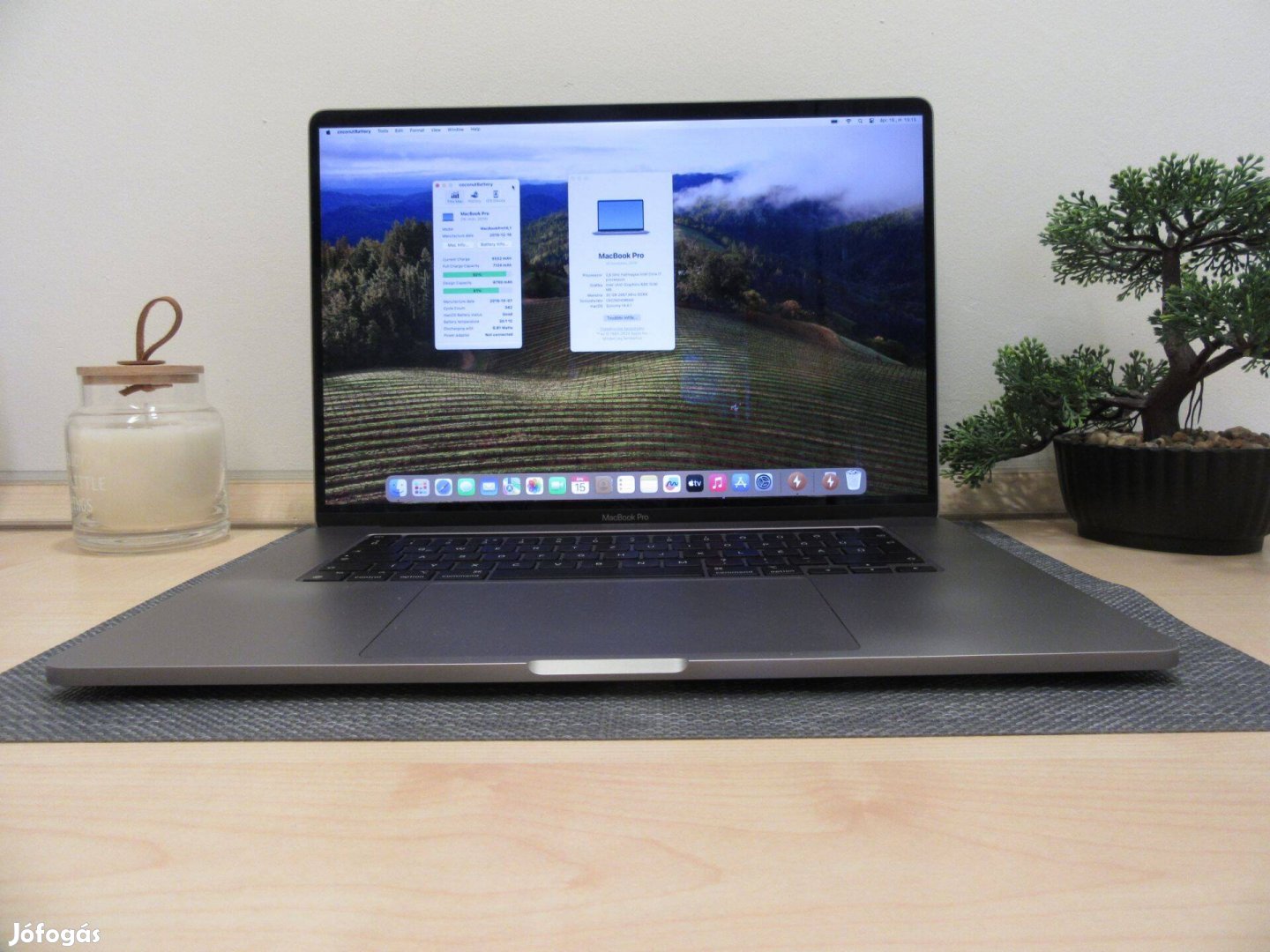 Apple Retina Macbook 16 - 2019 - Használt, megkímélt