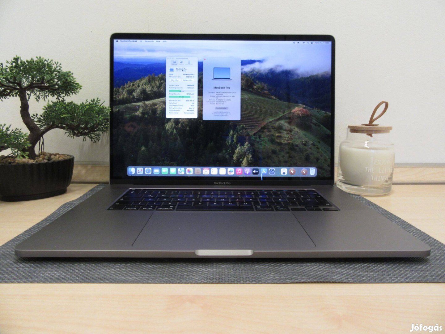 Apple Retina Macbook Pro 16 - 2019 2021-es gyártás - 27% Áfát tartalm