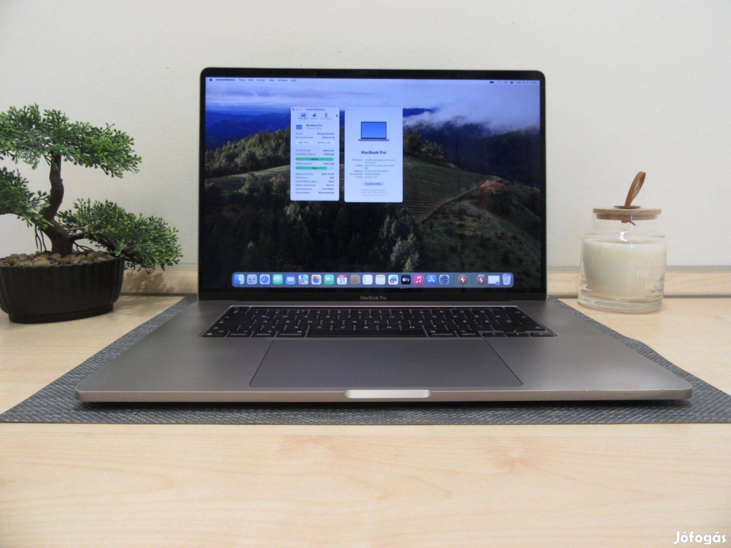 Apple Retina Macbook Pro 16 - 2019 - Használt, megkímélt