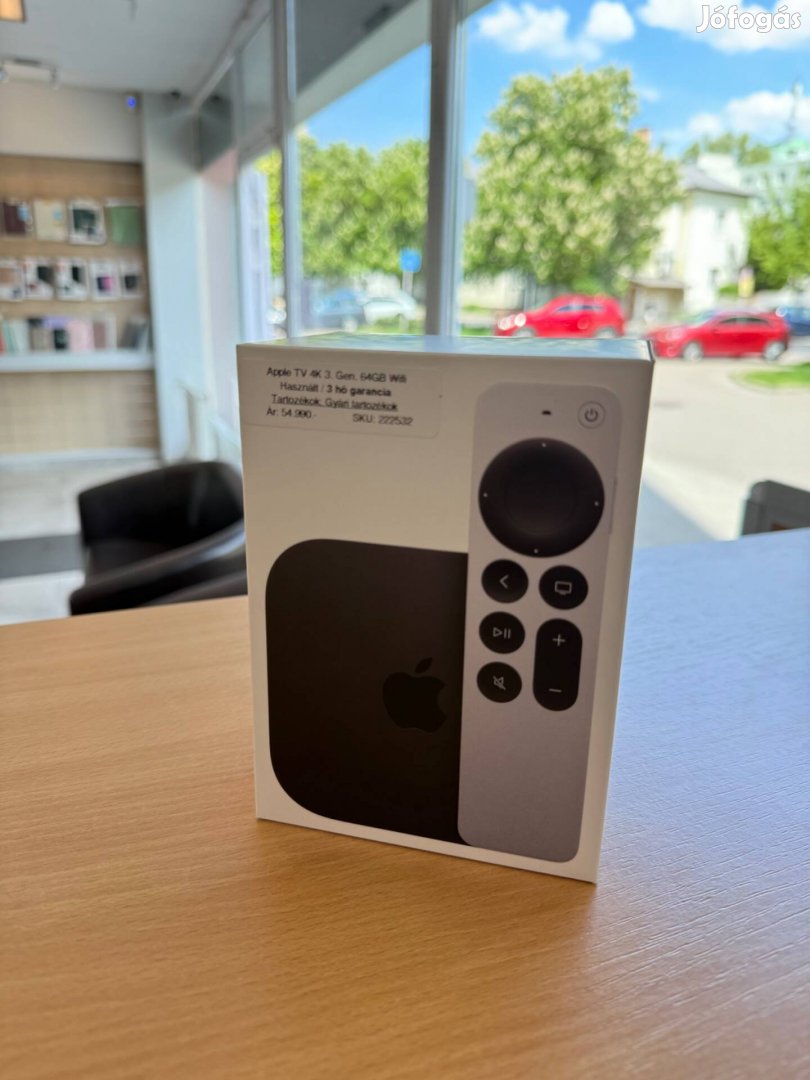 Apple TV 4K 3rd Gen. 3. Generáció 64GB Wifi Használt