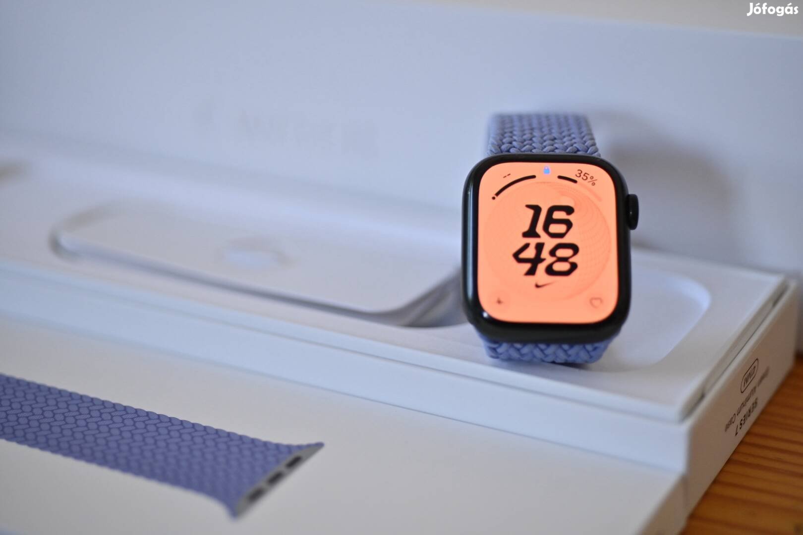 Apple Watch 7 Green, 41 mm Gyönyörű!