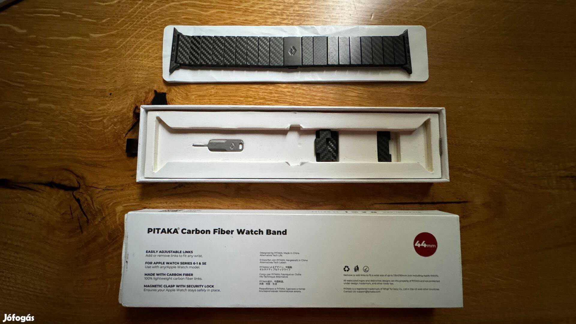 Apple Watch Pitaka Carbon óraszíj (Modern). 45mm