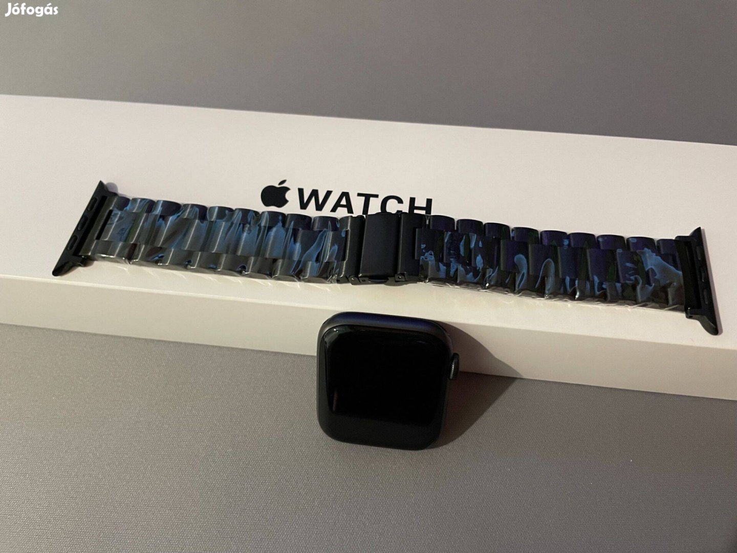 Apple Watch Rozsdamentes Acél Szíj (42/44/45/49mm, Space Grey)