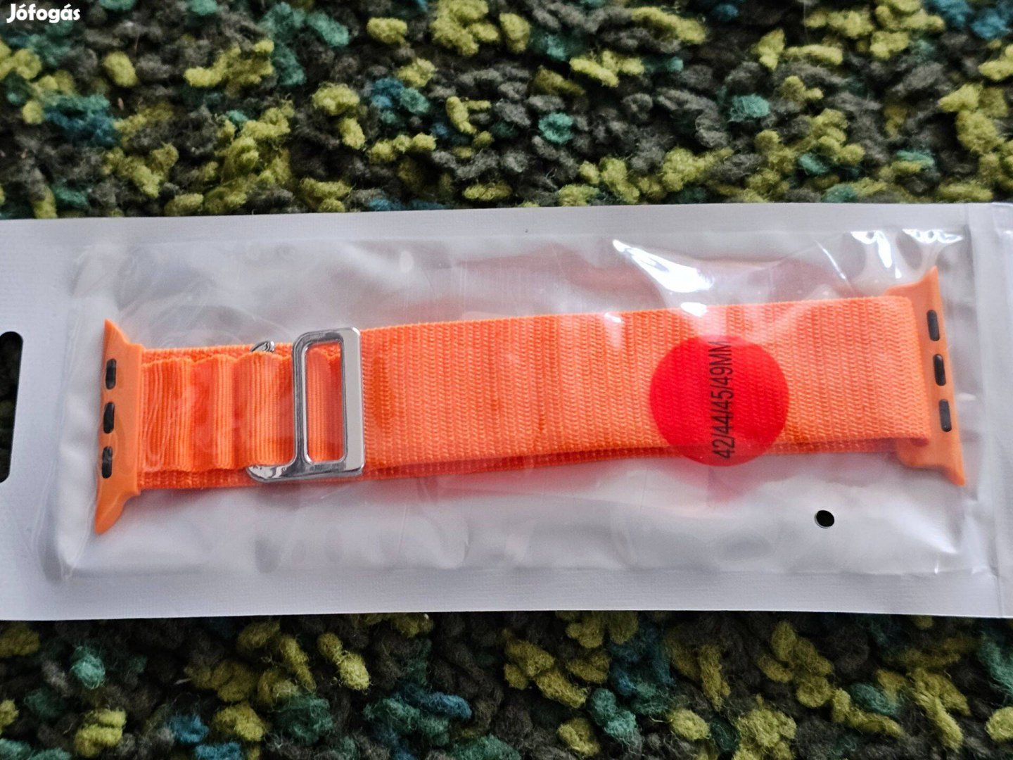 Apple Watch S6 S7 S8 S9 Ultra óraszíj okosóra szíj narancs szövet