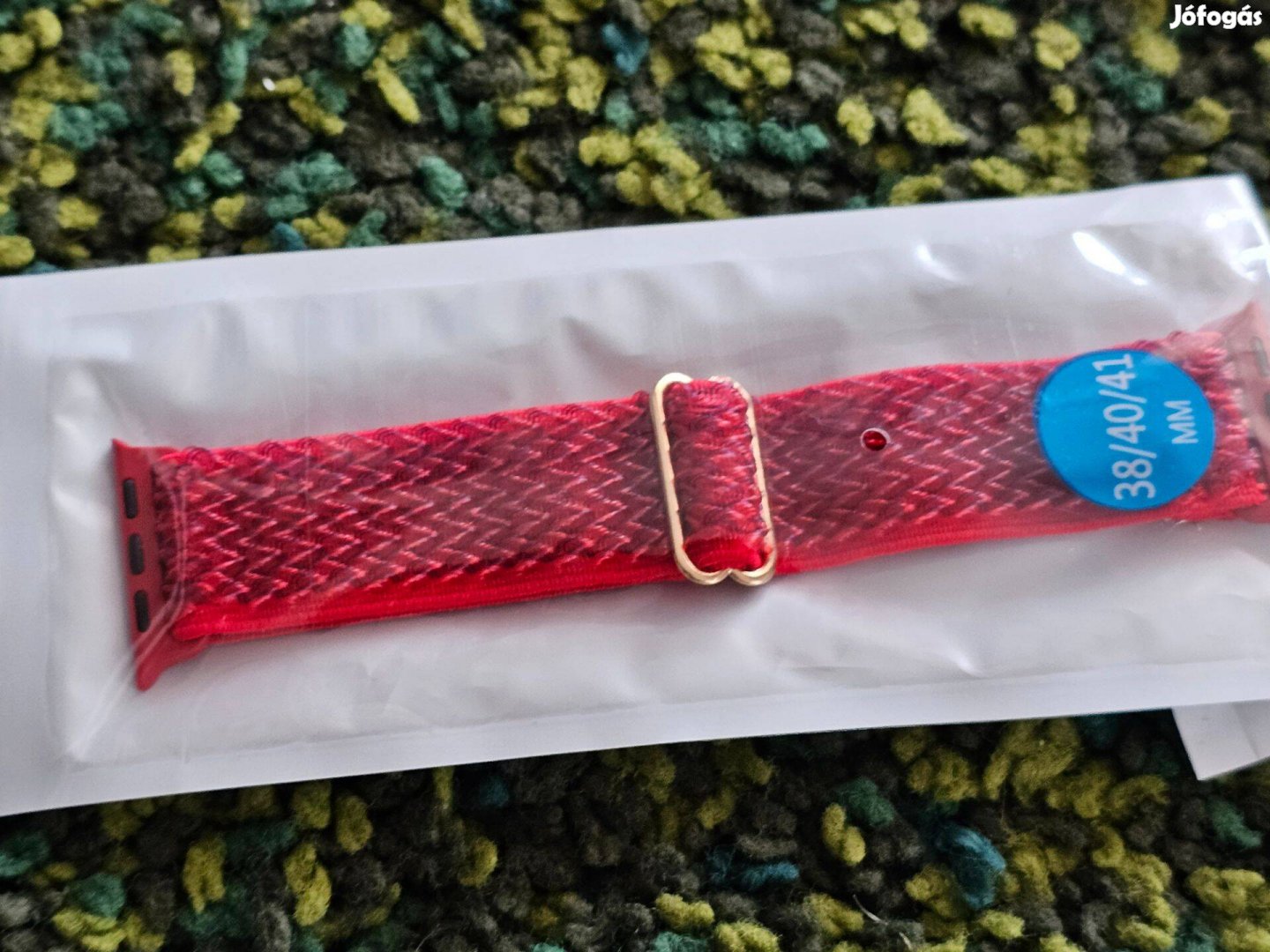 Apple Watch S6 S7 S8 S9 Ultra óraszíj okosóra szíj vörös piros textil