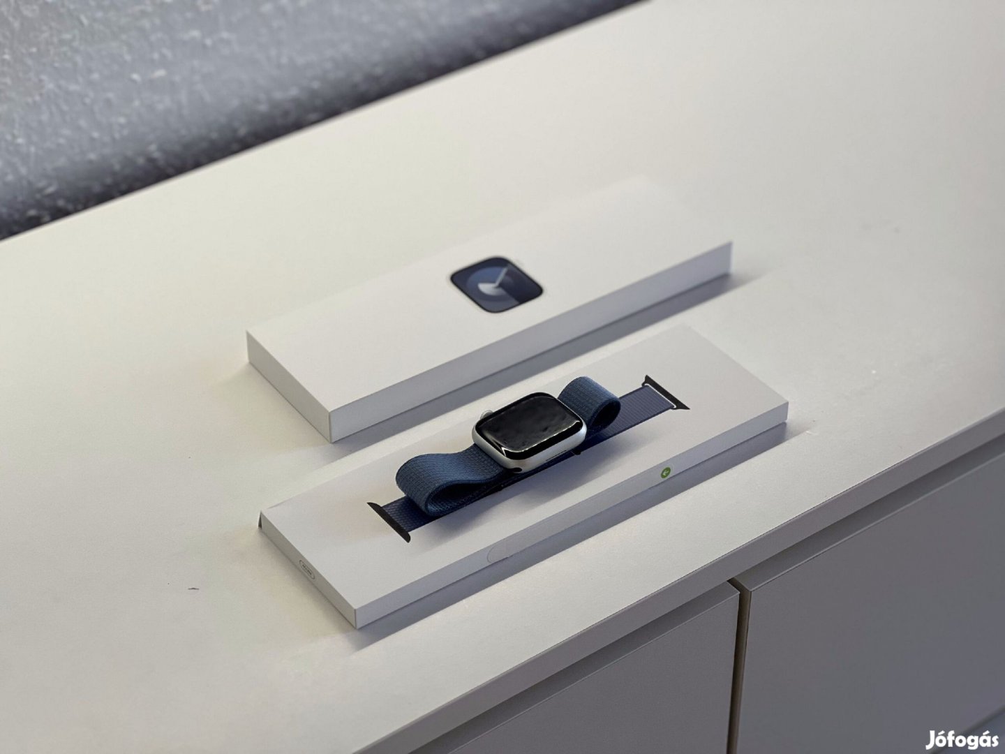 Apple Watch S9 Silver CEL 45MM 2 ÉV Garanciával Számlával Aksi 99%