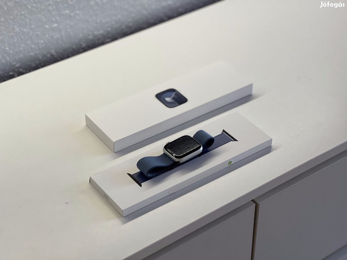 Apple Watch S9 Silver CEL 45MM 2 ÉV Garanciával Számlával Aksi 99%