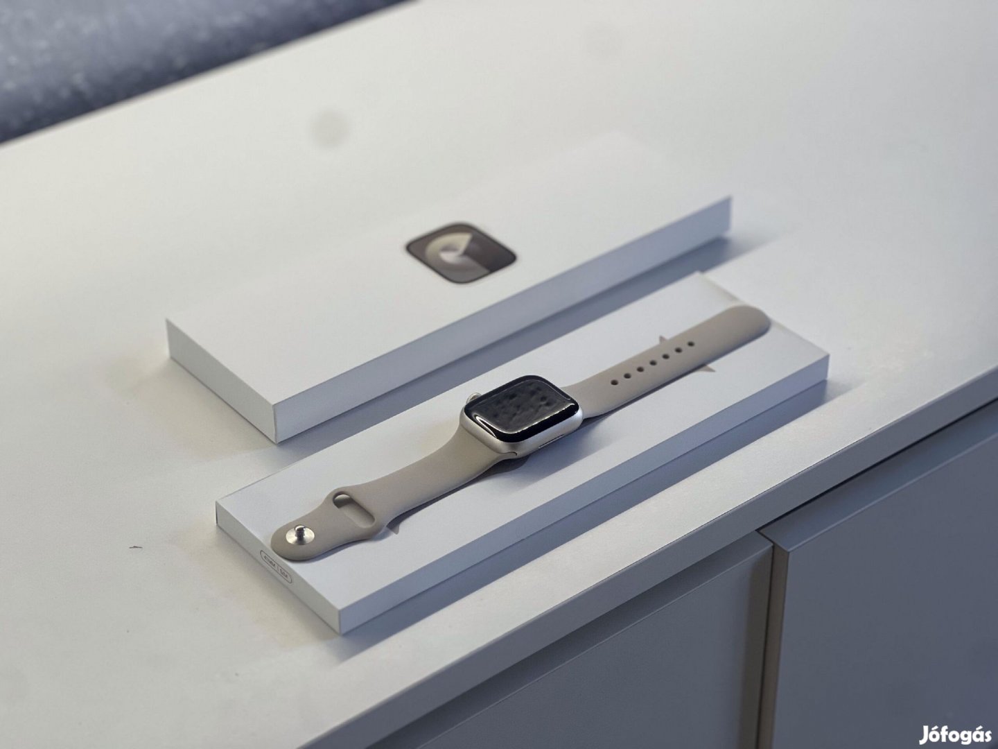 Apple Watch S9 Starlight 41MM 2 ÉV Garanciával Számlával Aksi 96%