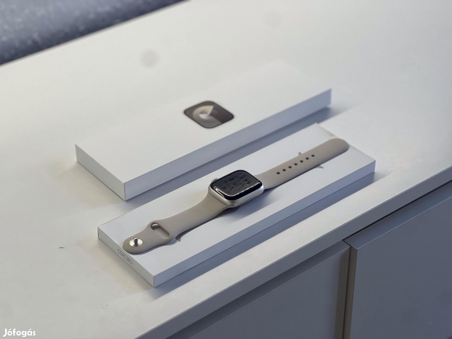 Apple Watch S9 Starlight 41MM 2 ÉV Garanciával Számlával Aksi 96%