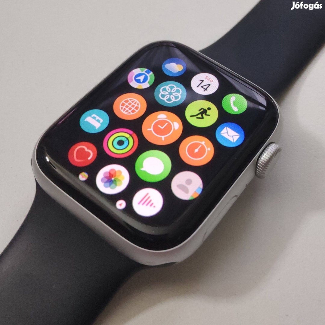 Apple Watch SE 2 44mm - 2024 gyártás, 100%, Apple garancia, ezüst, do