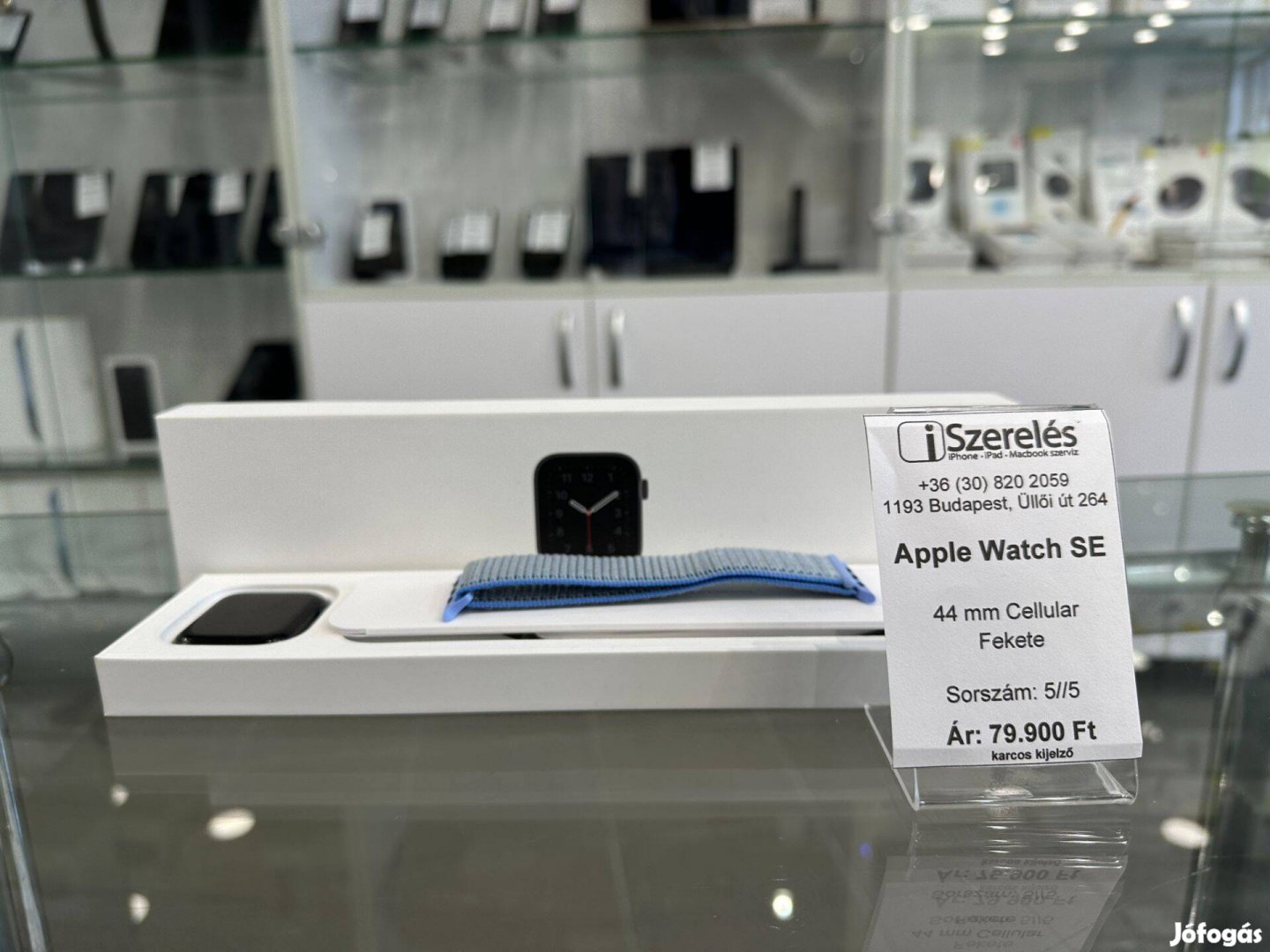 Apple Watch SE 44 mm Cellular fekete garanciával (5/5) iszerelés.hu