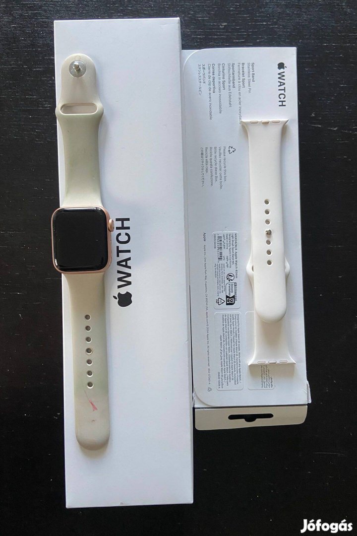 Apple Watch SE, 40 mm, új eredeti szíj, 92-os akku